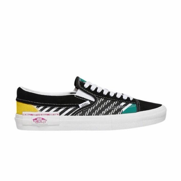 Vans Other - Vans Black, Yellow, and Teal Sneakers